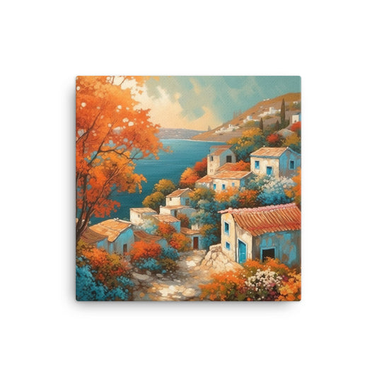 Homes Of Greece Canvas - Aesthetics Of The Immaculate