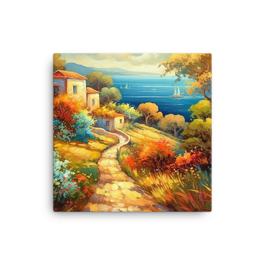Coast Of Italy Canvas - Aesthetics Of The Immaculate