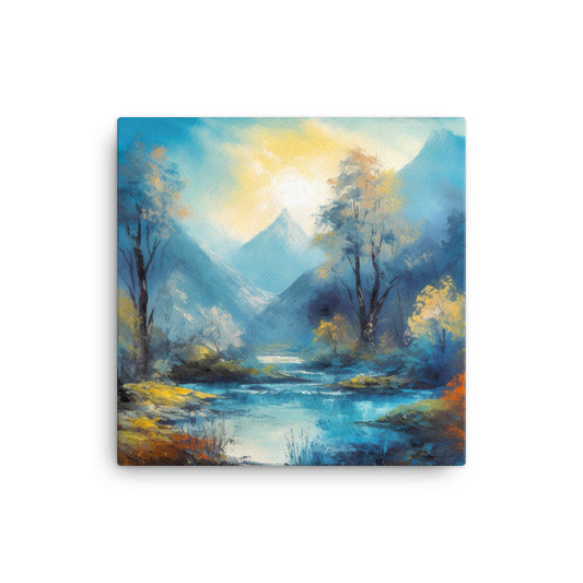 Blue Valley Acrylic Canvas - Aesthetics Of The Immaculate