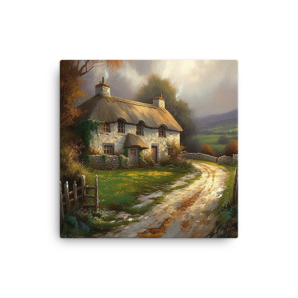 House In The Irish Hillside Canvas - Aesthetics Of The Immaculate