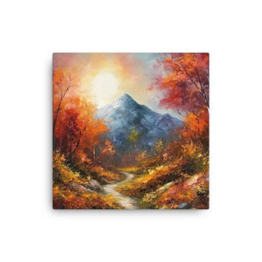 Autumn Mountain Canvas - Aesthetics Of The Immaculate