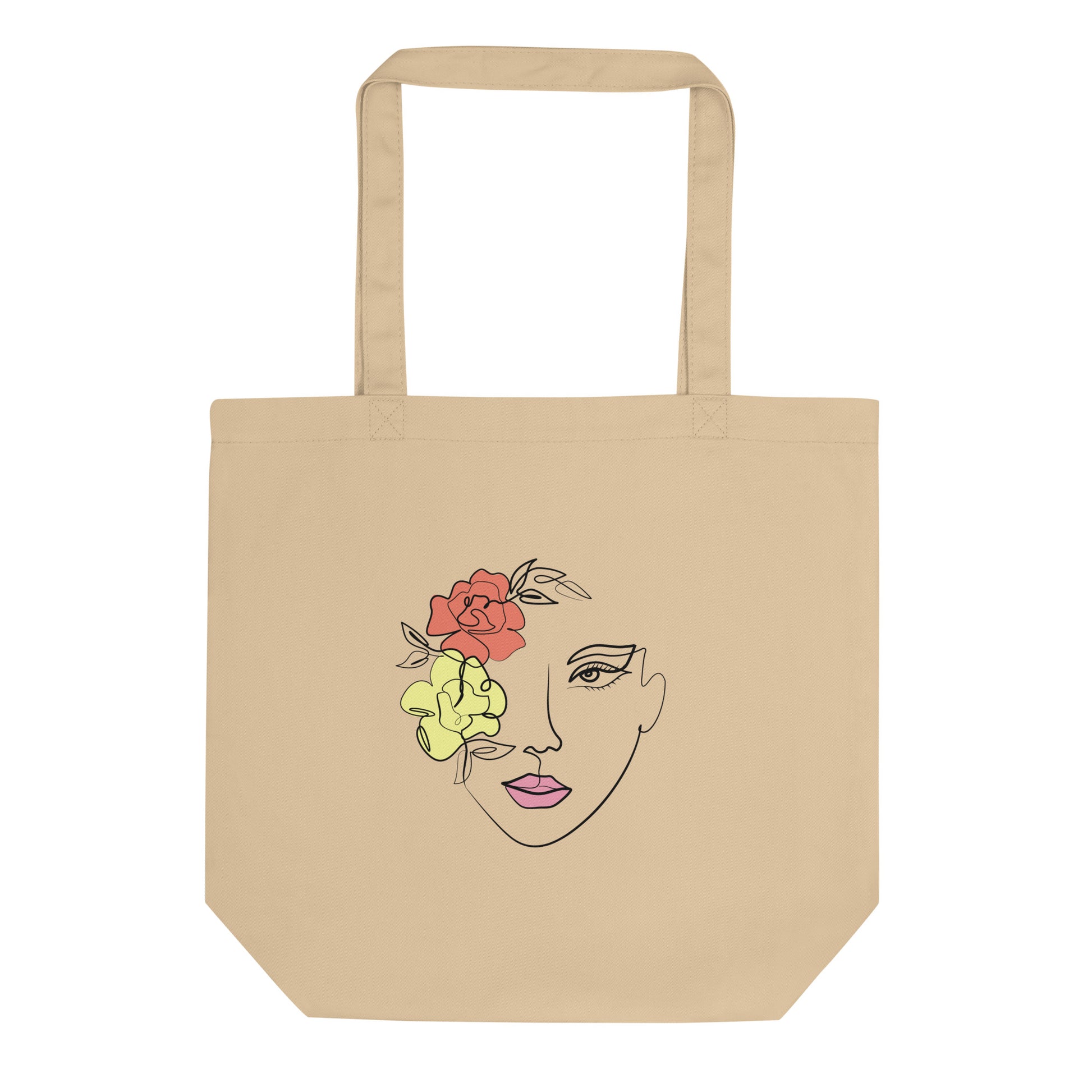 Flower Face Eco Tote Bag - Aesthetics Of The Immaculate