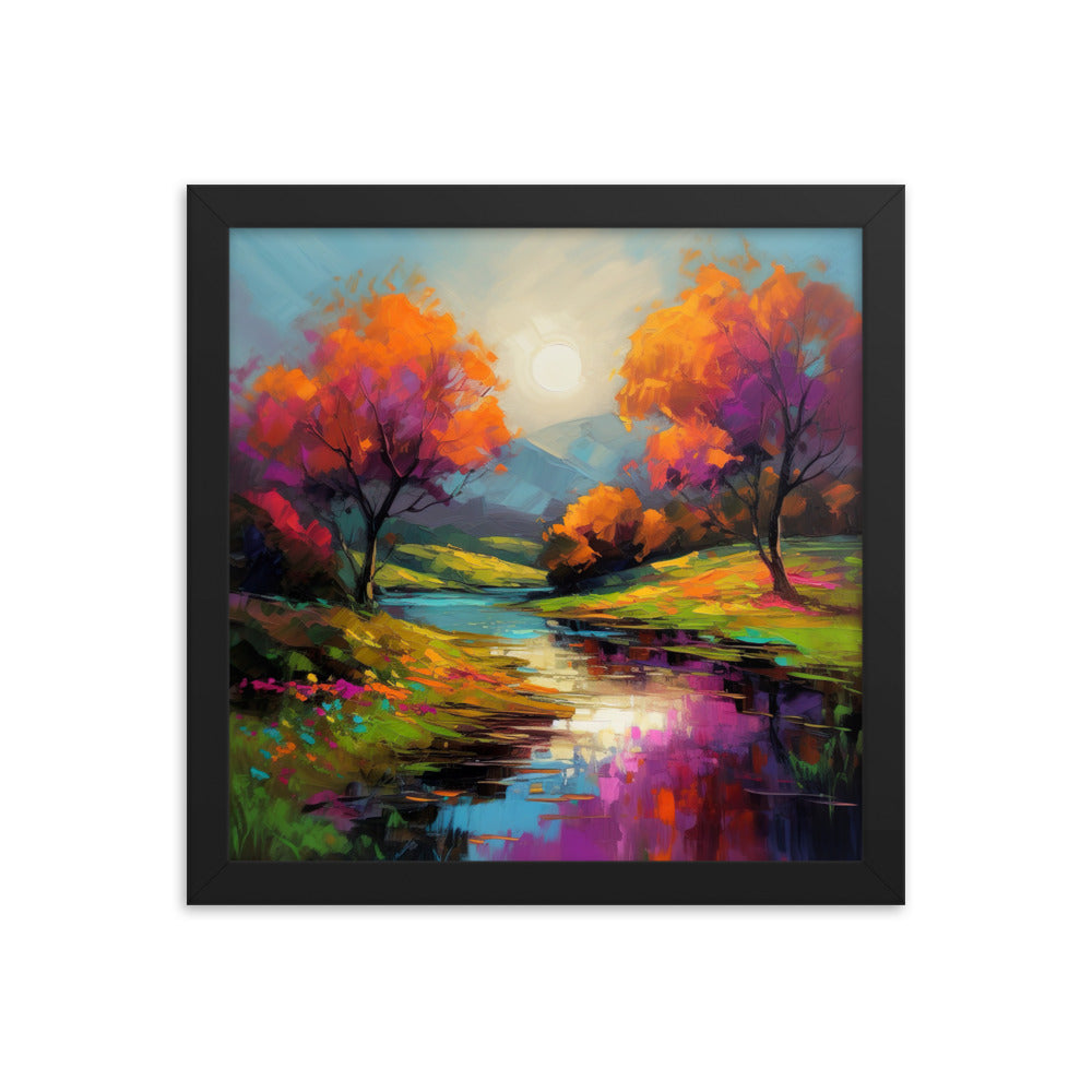 Acrylic Landscape Framed Poster - Aesthetics Of The Immaculate