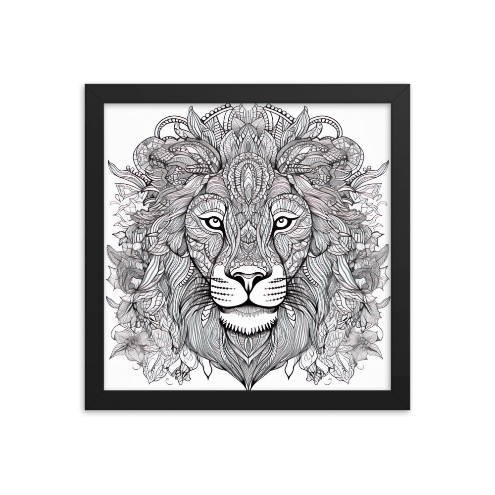 Royal Lion Framed Poster - Aesthetics Of The Immaculate