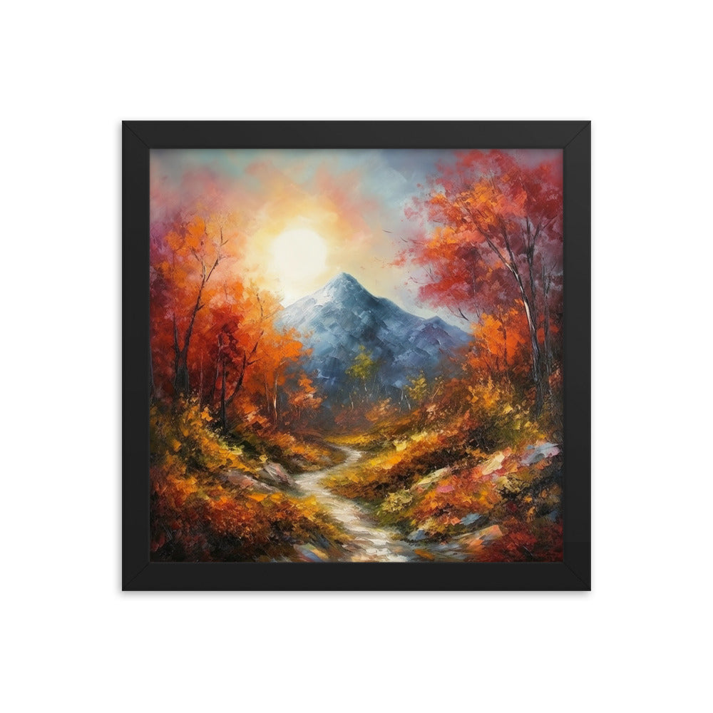 Autumn Mountain Framed poster - Aesthetics Of The Immaculate