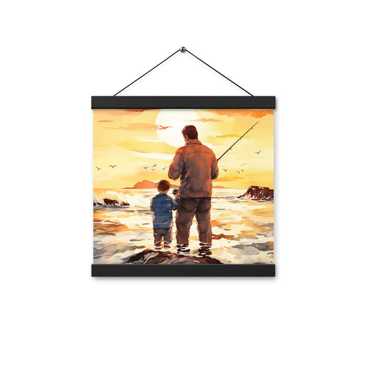 Father And Son Fishing Hanger Poster - Aesthetics Of The Immaculate