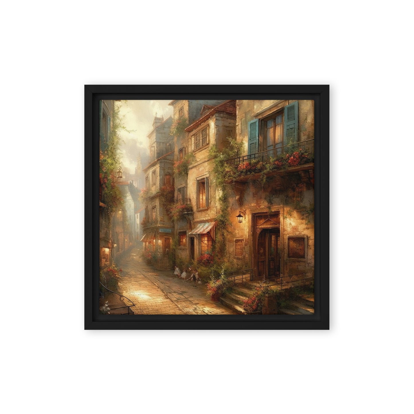 Back Alley Framed Canvas - Aesthetics Of The Immaculate