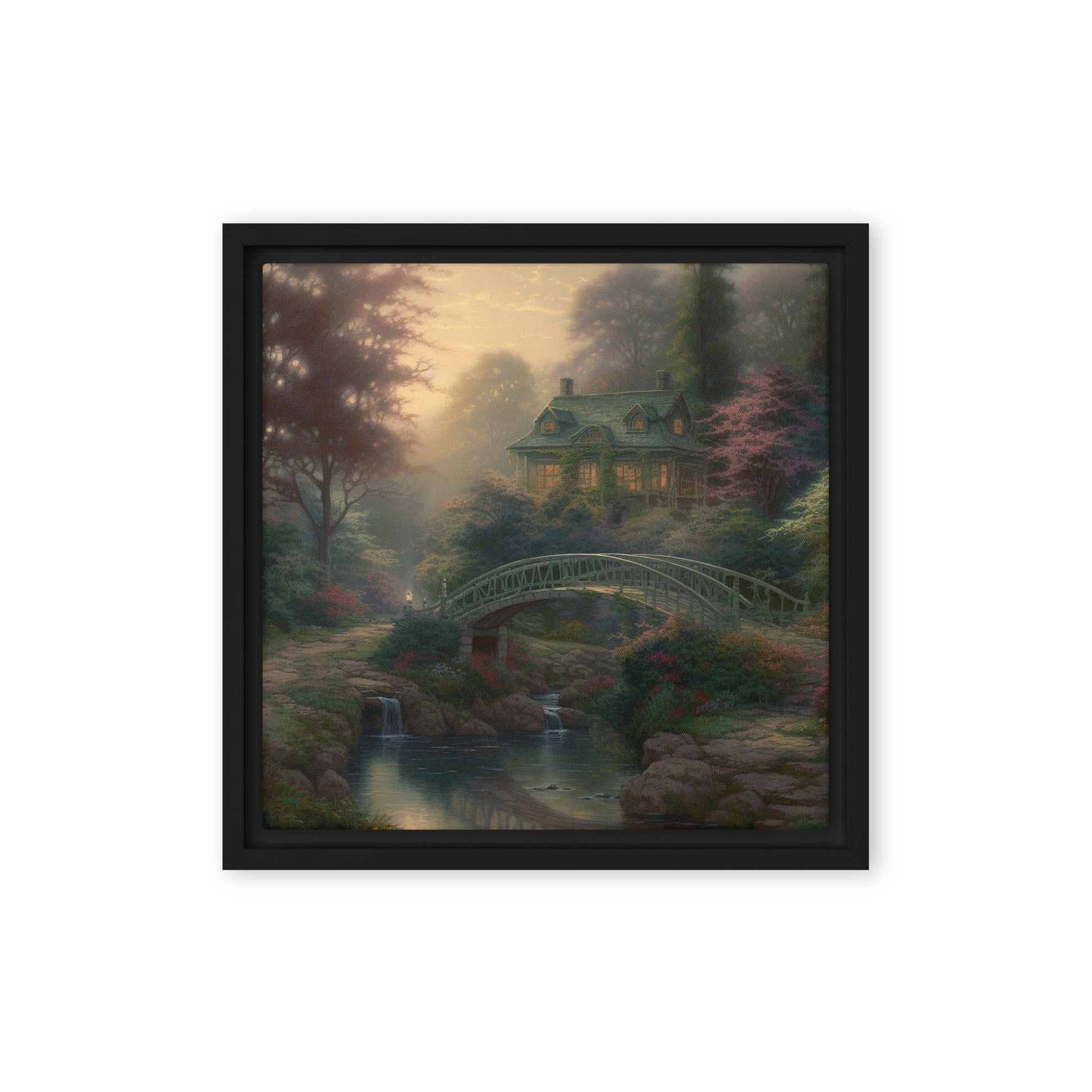 Home Beyond The Bridge Framed Canvas - Aesthetics Of The Immaculate