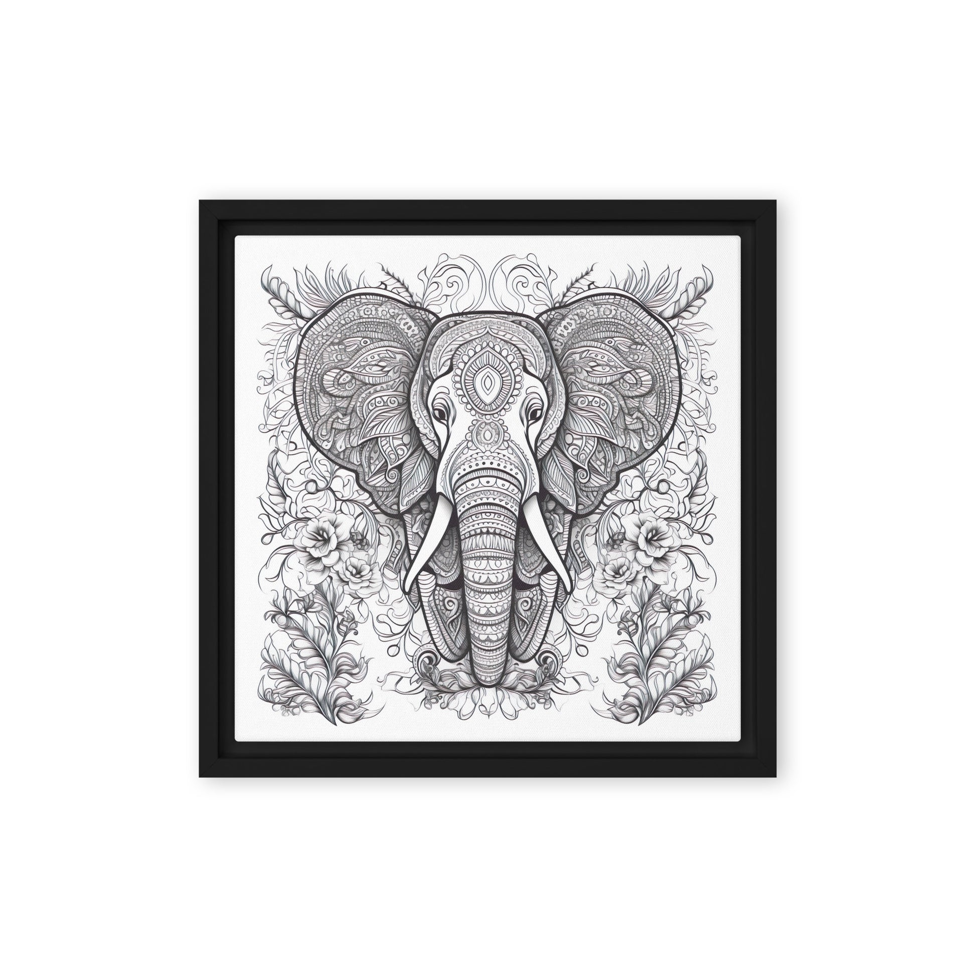 Regal Elephant Framed Canvas - Aesthetics Of The Immaculate