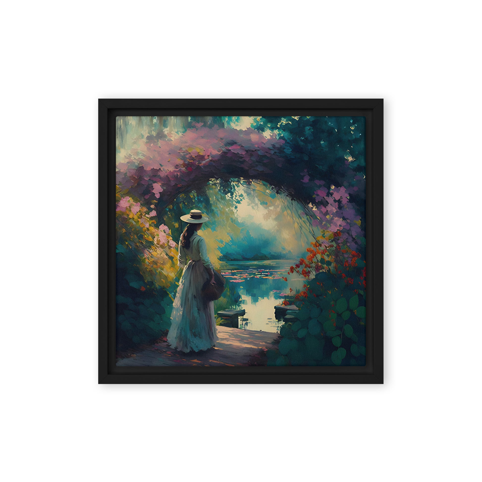 Lady On The Docks Framed Canvas - Aesthetics Of The Immaculate