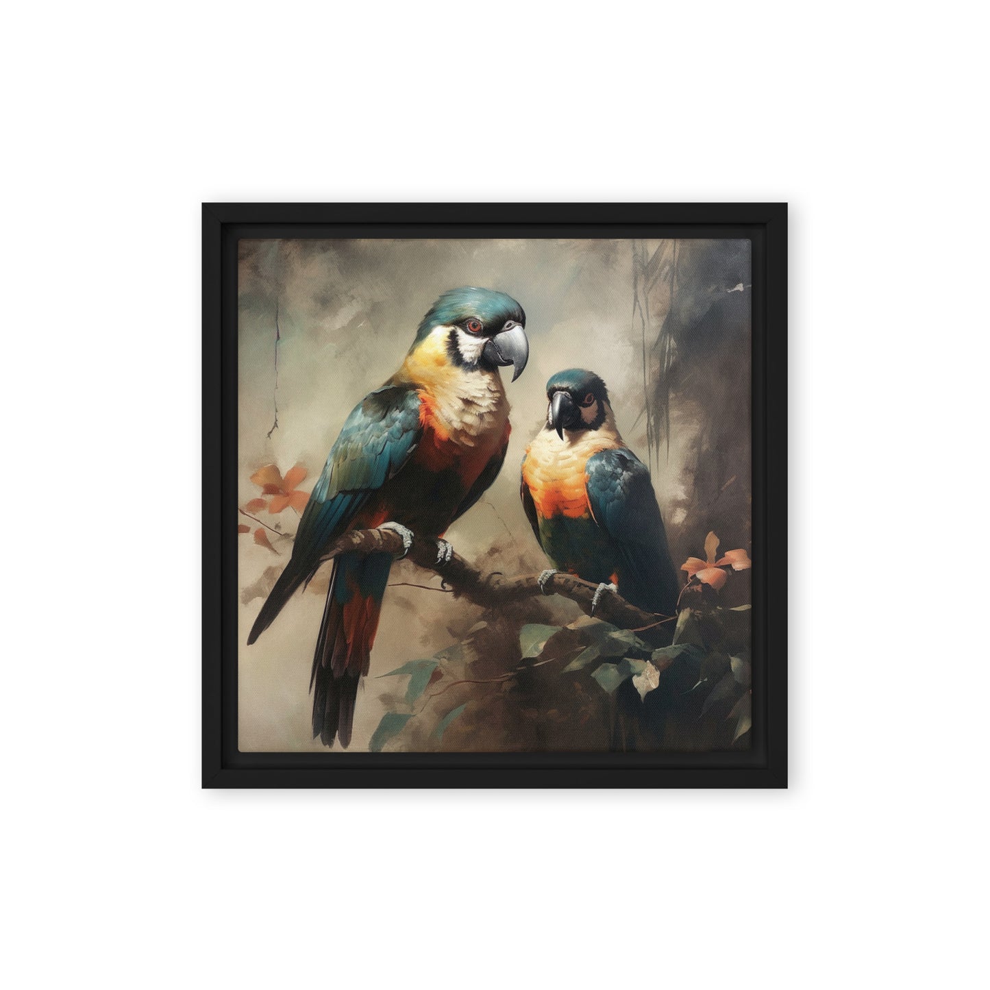 Two Birds Framed Canvas - Aesthetics Of The Immaculate