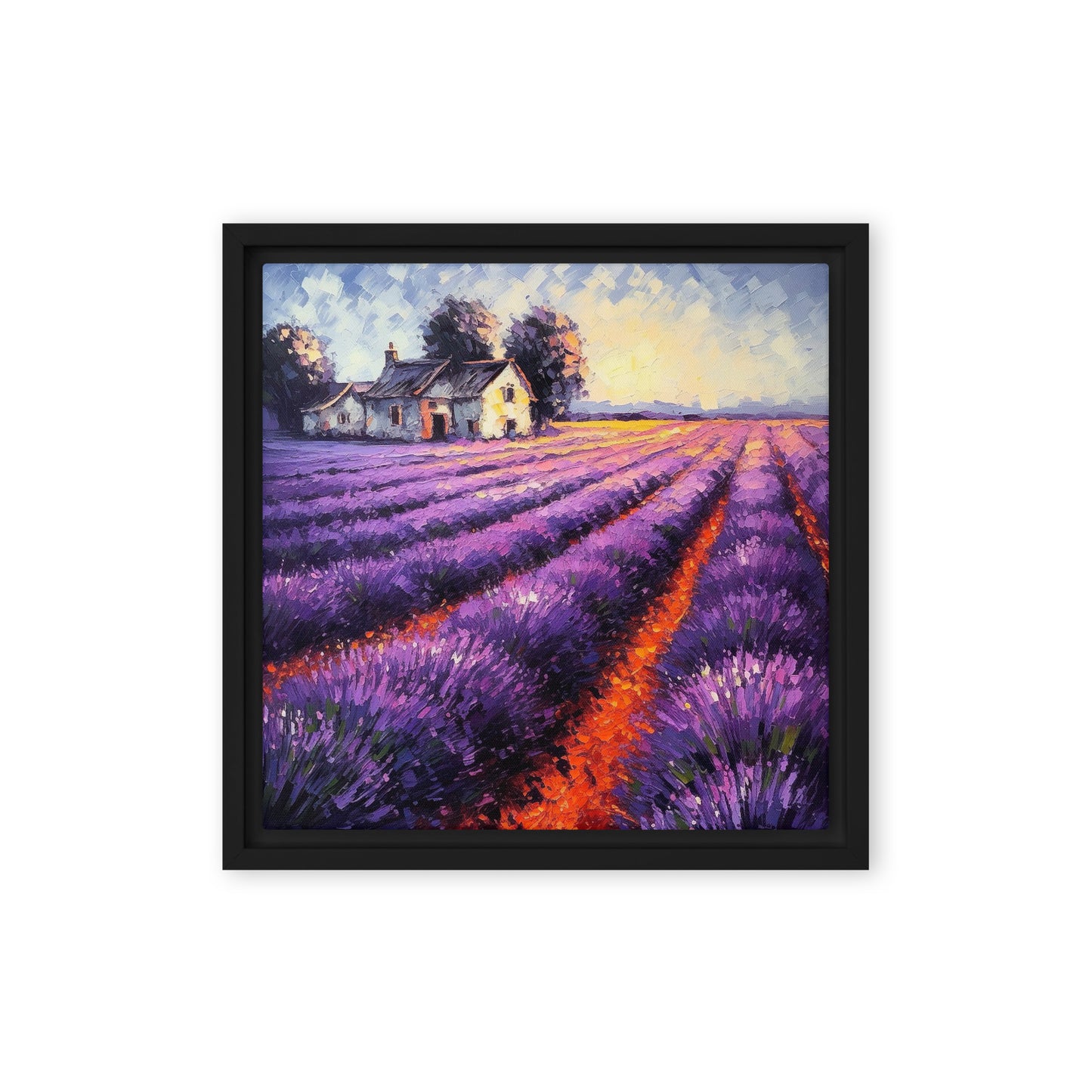 Lavender Field Framed canvas - Aesthetics Of The Immaculate