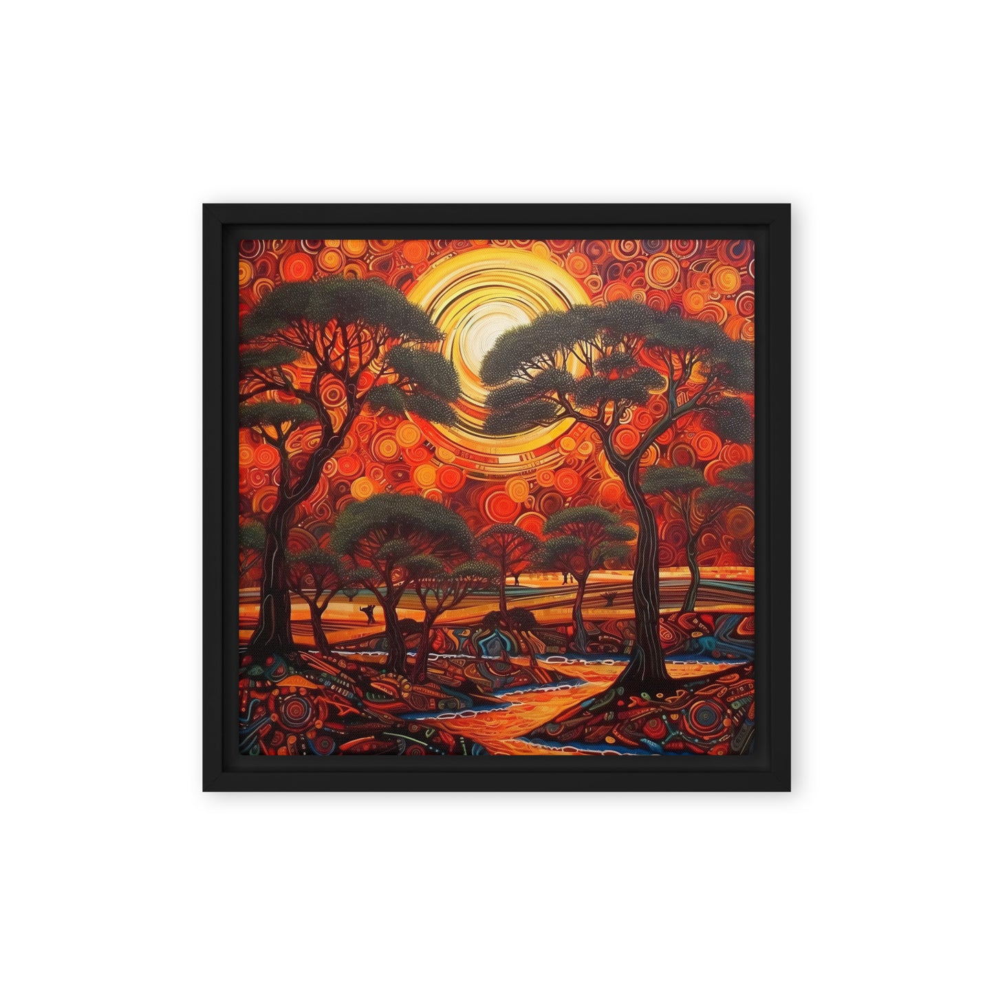 West African Landscape Framed canvas - Aesthetics Of The Immaculate