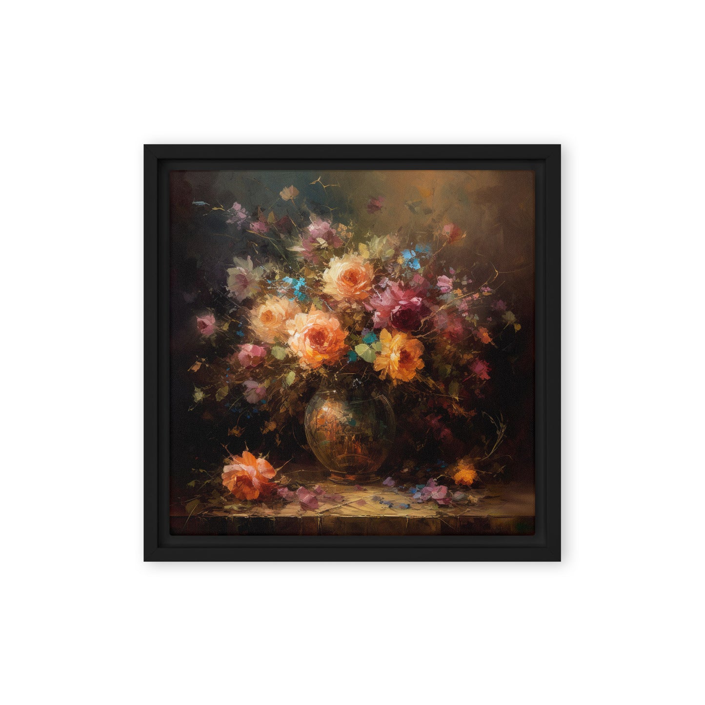 Flower Pot Framed canvas - Aesthetics Of The Immaculate