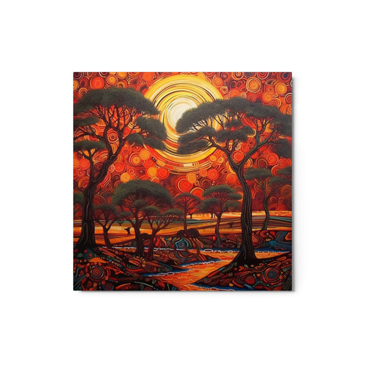 West African Landscape Metal print - Aesthetics Of The Immaculate